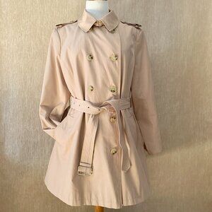 Lauren Ralph Lauren Classic Khaki Double-Breasted Trench Coat - XL